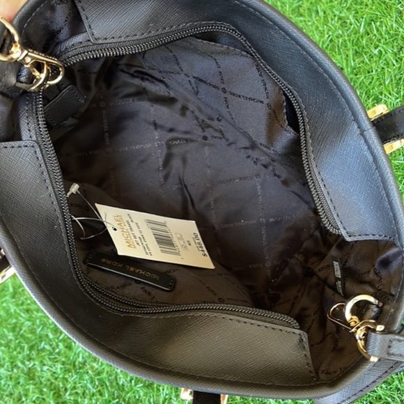 Michael Kors Jet Set Travel XS Carryall Tote Top Zip Tote Black - Picture 6 of 14